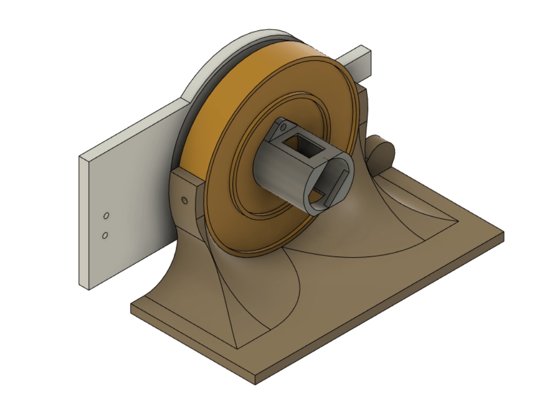 CAD of the old motor mount