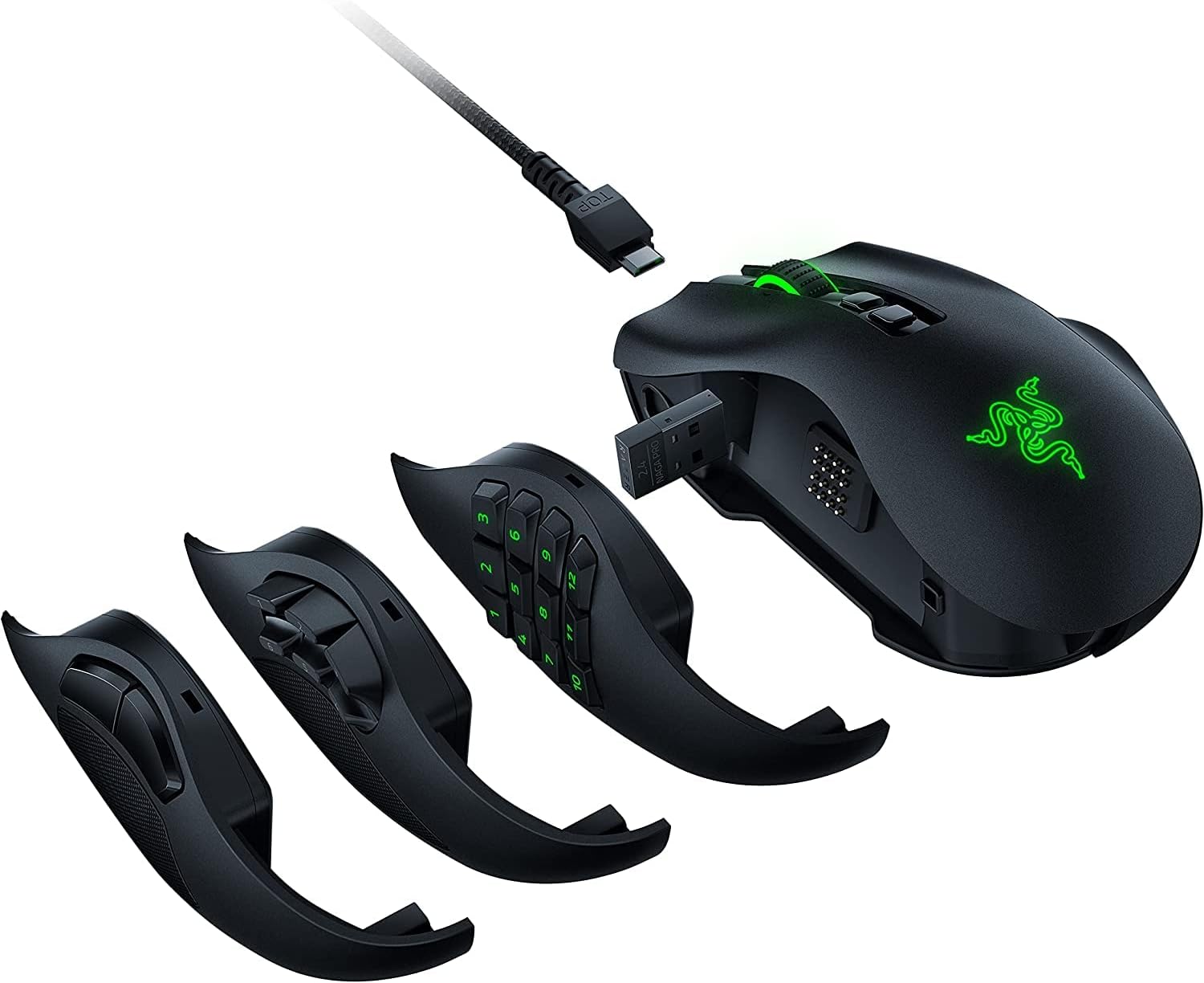 Razer Naga mouse that gave us inspiration for interchangeable parts.
