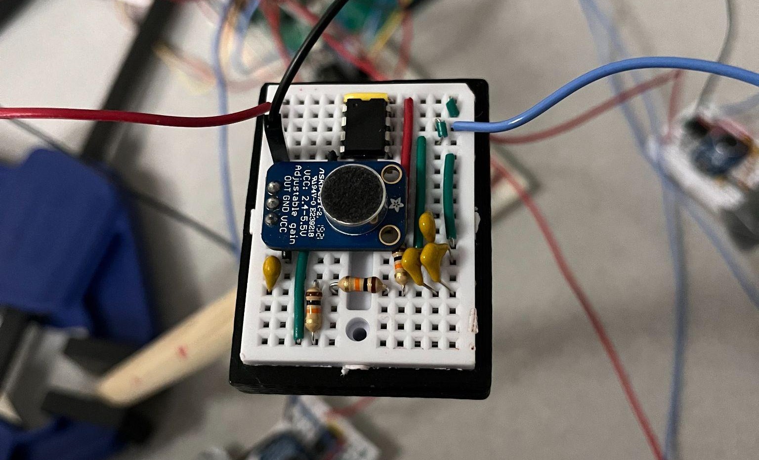 Figure 5: Individual Microphone and Low Pass Filter