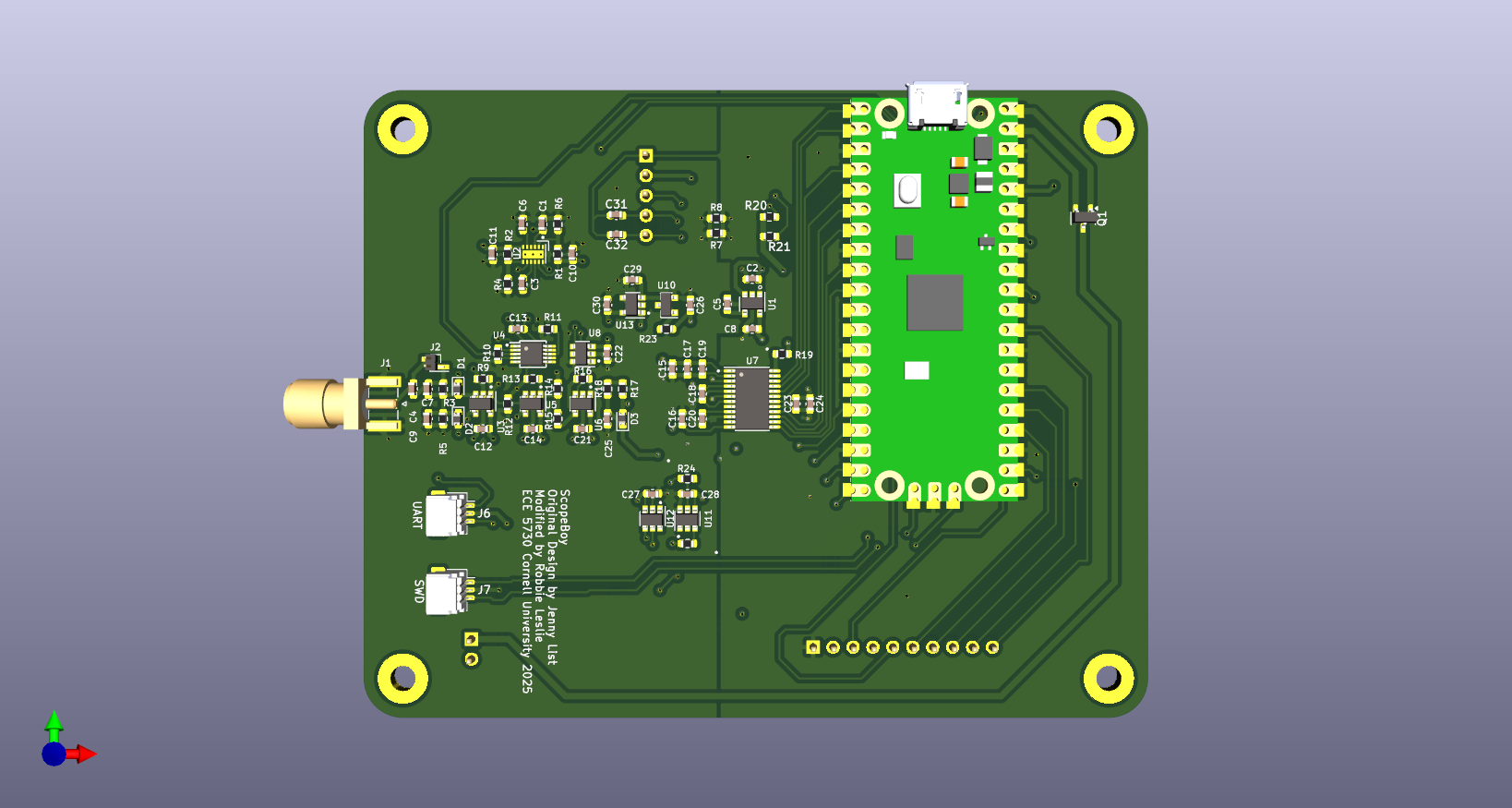 ScopeBoy PCB 3D Front