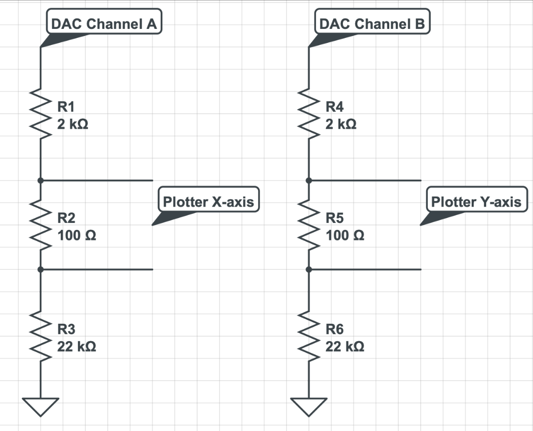Voltage divider schematic