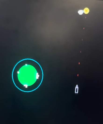 Example of Laser destoying Asteroid