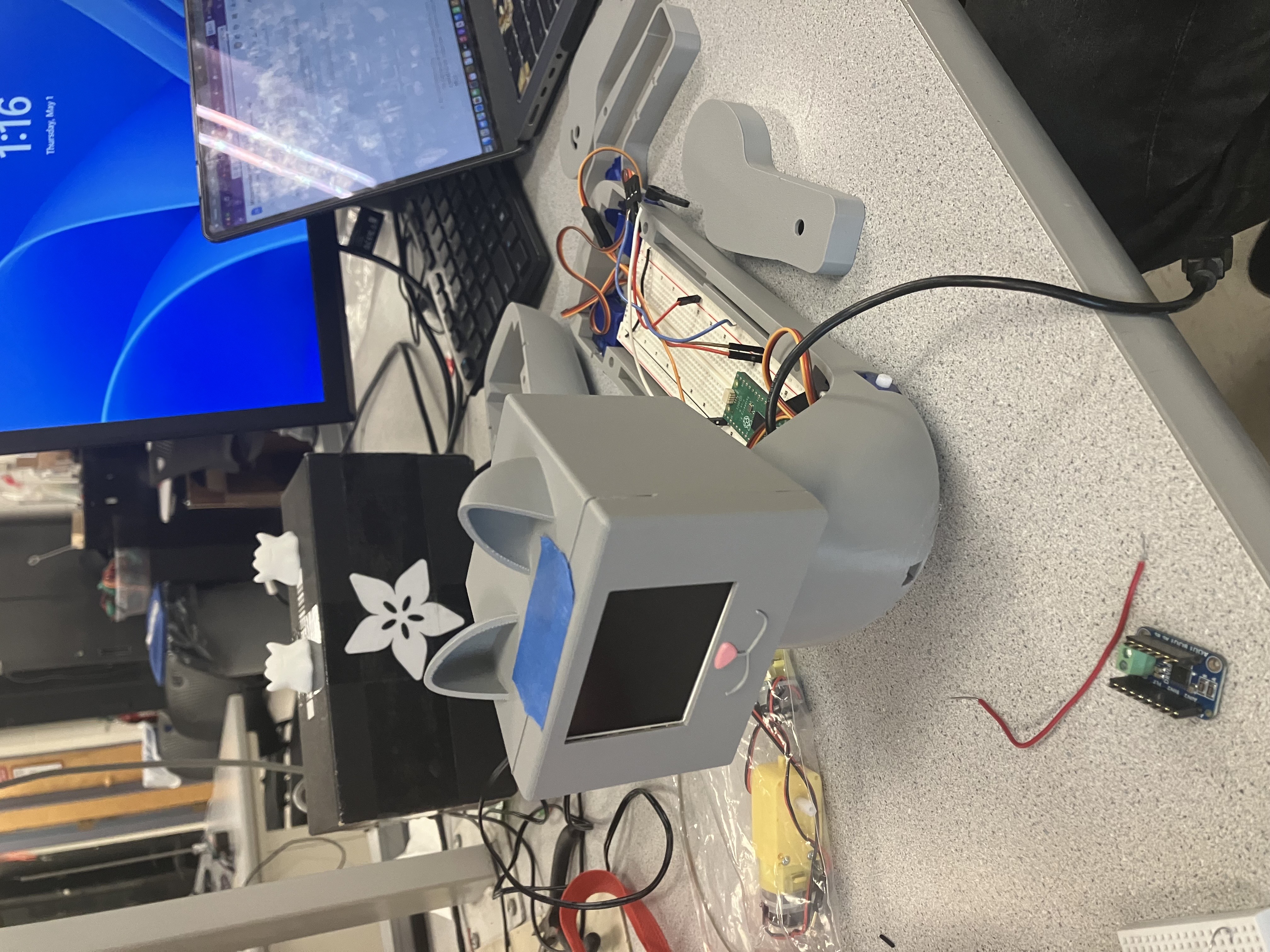 A Picture of the Cat Robot in Development
