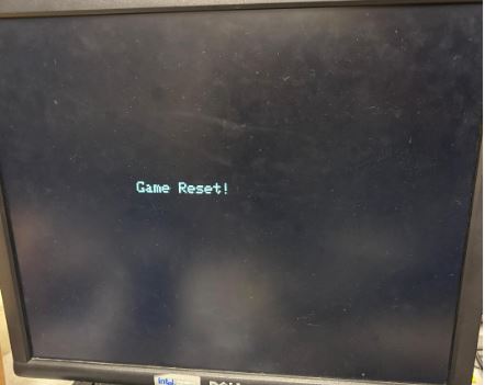 Reset of Game