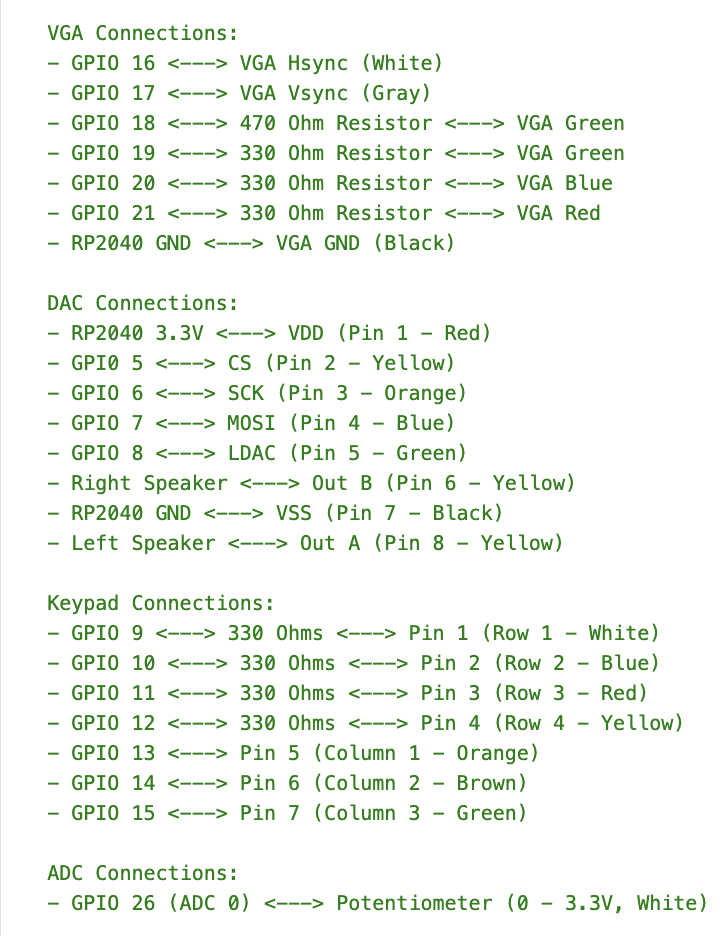 Wiring Note