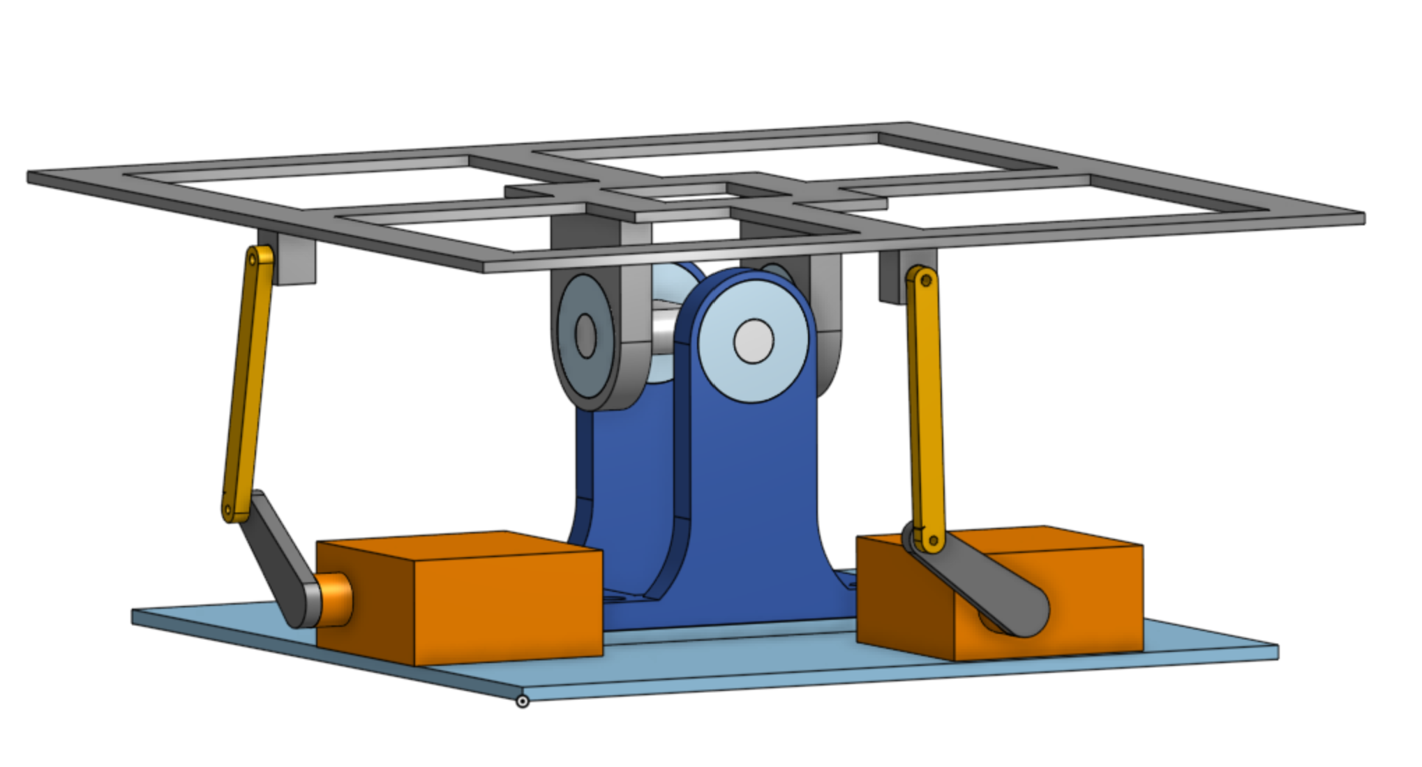 CAD Drawing of Platform tilt structure